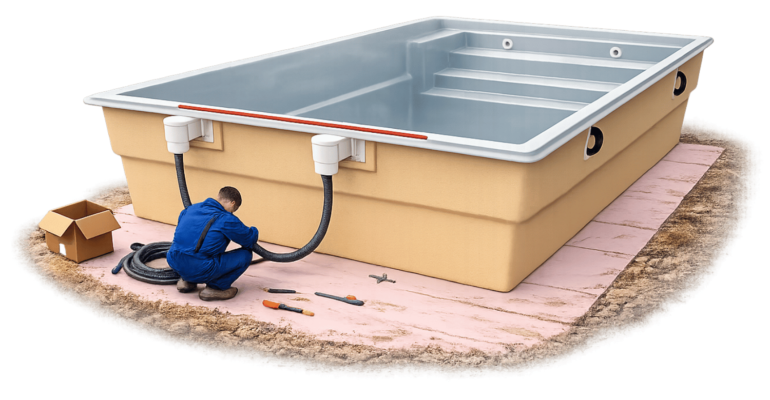 Pool installation and pool technology installation – professional installation and equipment connection