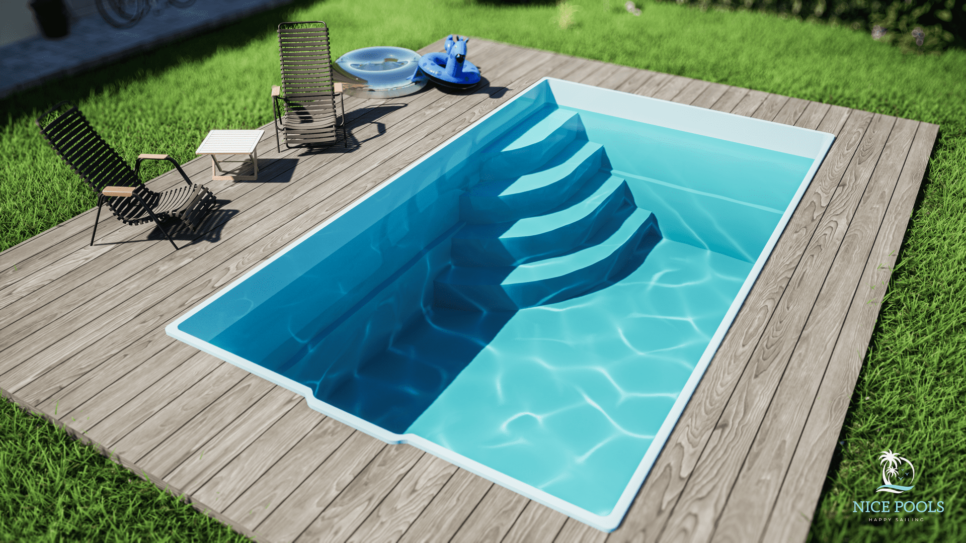 basen z włókna szklanego